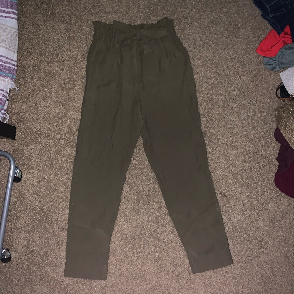 Green trousers